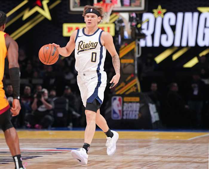 Dunk contest winner Mac McClung also participated in the Rising Stars Challenge as a member of Team Detlef.